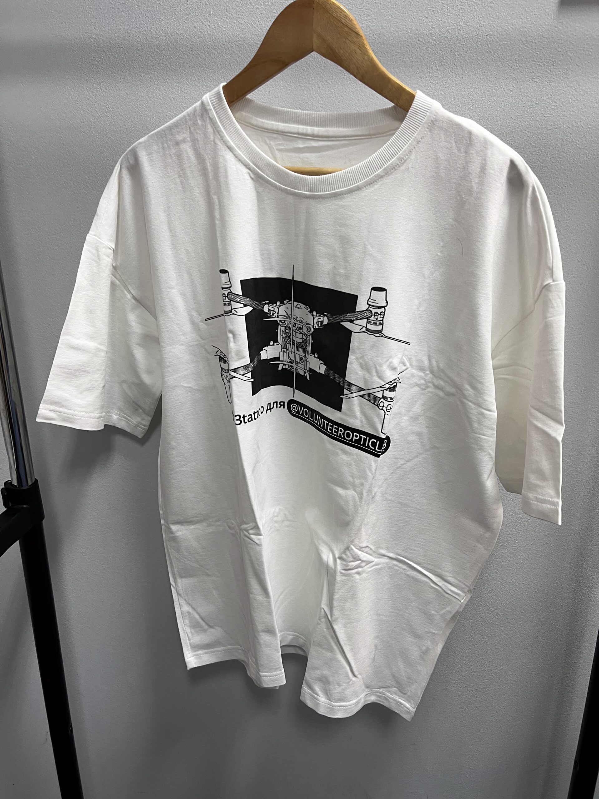 Футболка біла, oversize (М)