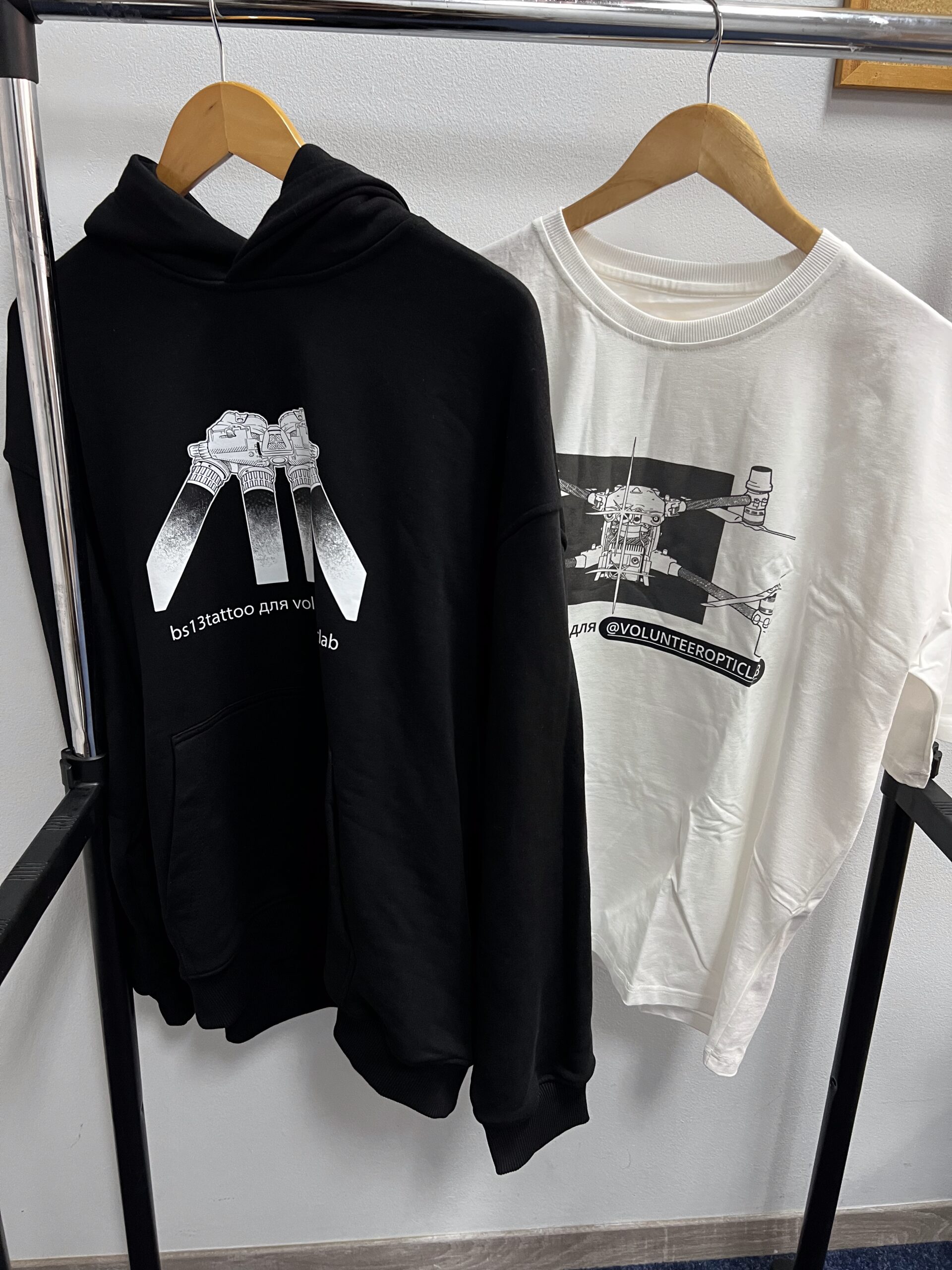 Худі чорний, oversize (М)